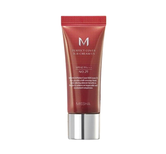 MISSHA M Perfect Cover BB Cream EX 20ml (#13N Bright Beige) SPF42 PA+++ from Korea