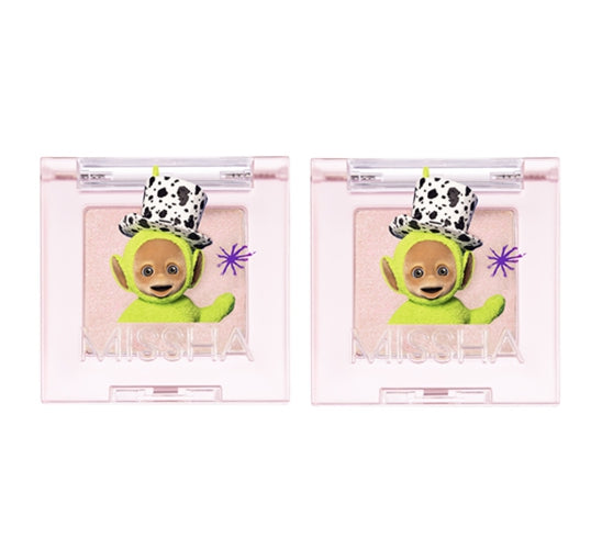 2 x MISSHA Modern Pot, #Peach Sunlight - Glittery Multi‑Use Makeup Pot from Korea