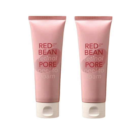 2 x MISSHA Red Bean Retinol Pore Peel To Foam 120ml - Deep Cleansing Foam from Korea