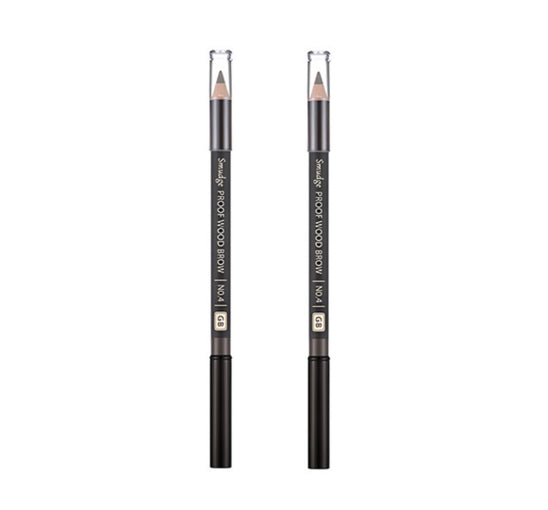 2 x MISSHA Smudgeproof Wood Eyebrow Pencil 1.47g, #Grey Brown from Korea