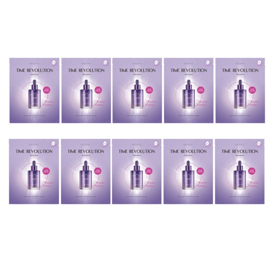 10 x MISSHA Time Revolution Night Repair Ampoule Mask - Hydrating Anti‑Aging Sheet Mask from Korea
