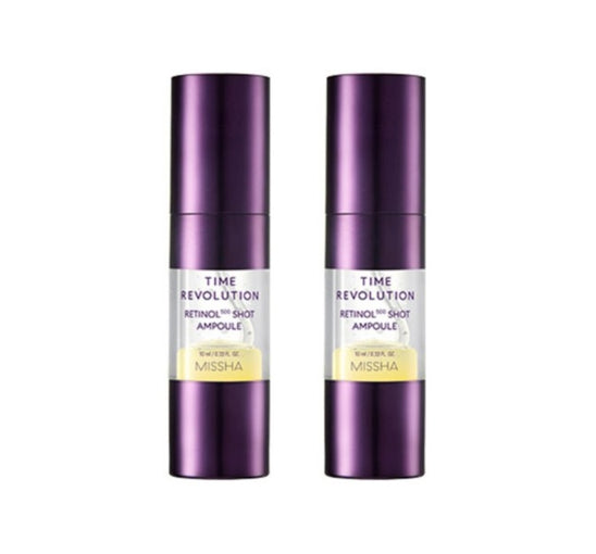 2 x MISSHA Time Revolution Retinol 500 Shot Ampoule 10ml from Korea