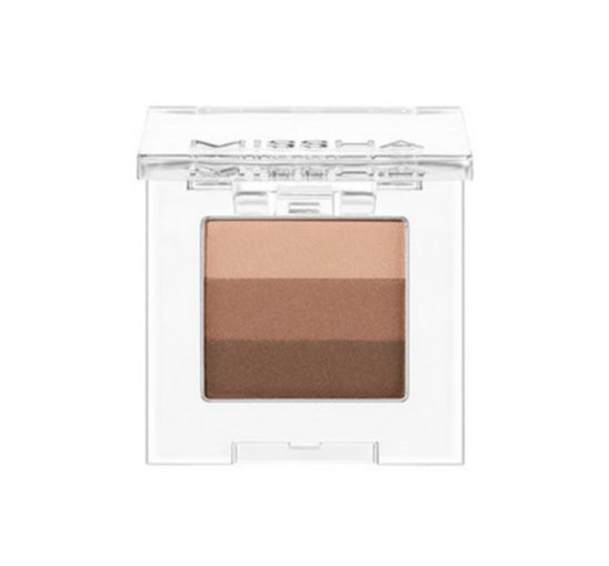 2 x MISSHA Triple Shadow (#13 Lady Milk Tea) - 3‑Tone Gradient Eyeshadow from Korea