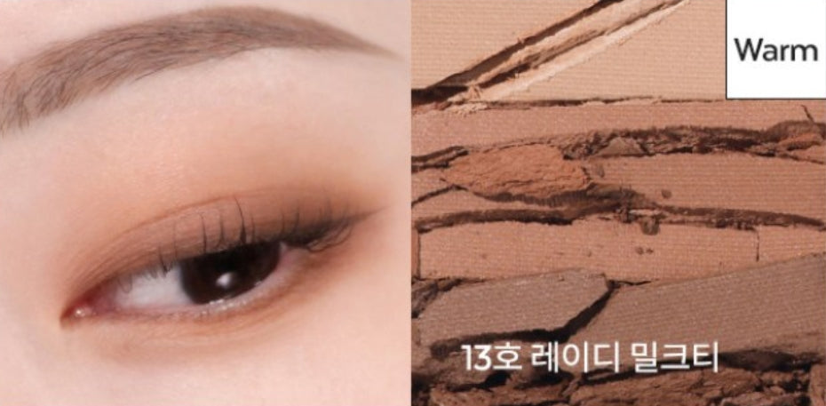 MISSHA Triple Shadow (#13 Lady Milk Tea) - 3‑Tone Gradient Eyeshadow from Korea
