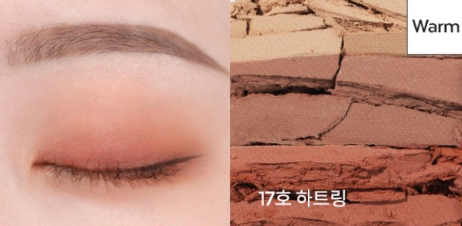 2 x MISSHA Triple Shadow (#17 Heart Ring) - 3‑Tone Gradient Eyeshadow from Korea
