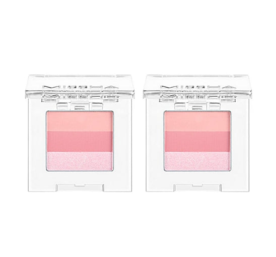 2 x MISSHA Triple Shadow (#21 Berry Berry King) - 3‑Tone Gradient Eyeshadow from Korea