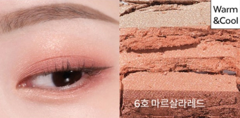 MISSHA Triple Shadow (#6 Marsala Red) - 3‑Tone Gradient Eyeshadow from Korea