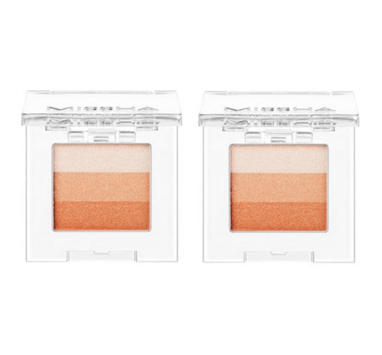 2 x MISSHA Triple Shadow (#8 Orange Parade) - 3‑Tone Gradient Eyeshadow from Korea