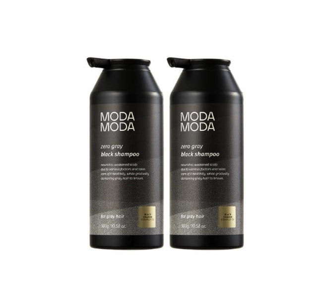 2 x MODAMODA Zero Gray Black Change Shampoo 300g from Korea_updated by MODAMODA