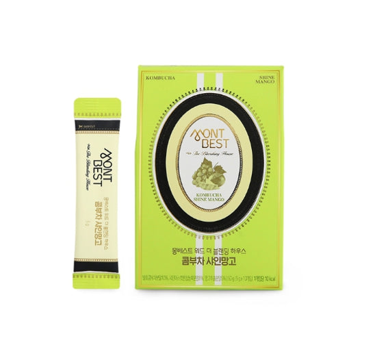 4 X MONTBEST With The Blending House Kombucha Shine Mango, 10 sticks from Korea_KT by MONTBEST