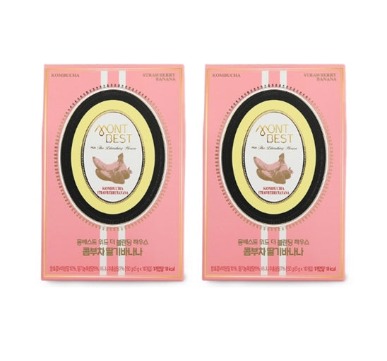 2 X MONTBEST With The Blending House Kombucha Strawberry Banana, 10 sticks from Korea_KT by MONTBEST