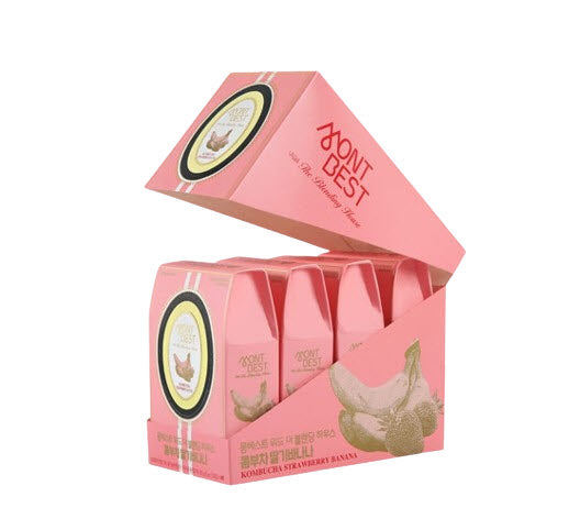 4 X MONTBEST With The Blending House Kombucha Strawberry Banana, 10 sticks from Korea_KT by MONTBEST