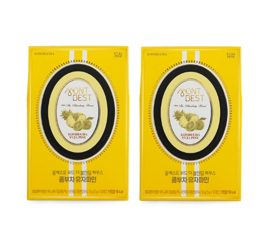 2 X MONTBEST With The Blending House Kombucha Yuja Pine, 10 sticks from Korea_KT by MONTBEST