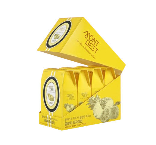 4 X MONTBEST With The Blending House Kombucha Yuja Pine, 10 sticks from Korea_KT by MONTBEST