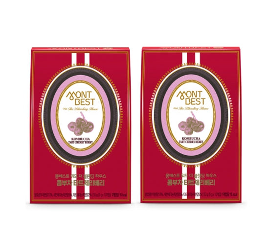 2 X MONTBEST With The Blending House Kombucha Tart Cherry Berry, 10 sticks from Korea_KT by MONTBEST