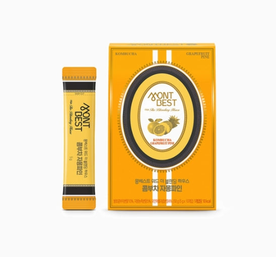 4 X MONTBEST With The Blending House Kombucha Grapefruit Pine, 10 sticks from Korea_KT by MONTBEST