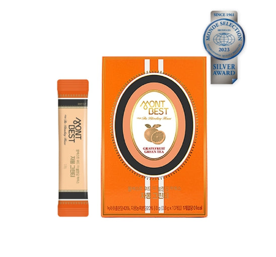 2 X MONTBEST With The Blending House Grapefruit Green Tea, 10 sticks from Korea_KT by MONTBEST