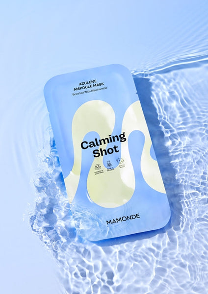 5 x Mamonde Calming Shot Azulene Ampoule Mask Sheet 23ml from Korea by Mamonde