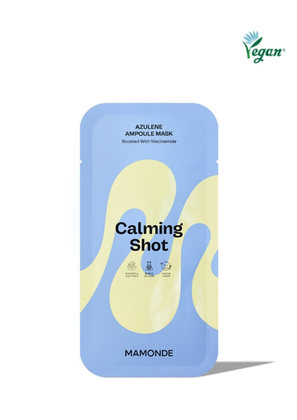 5 x Mamonde Calming Shot Azulene Ampoule Mask Sheet 23ml from Korea by Mamonde