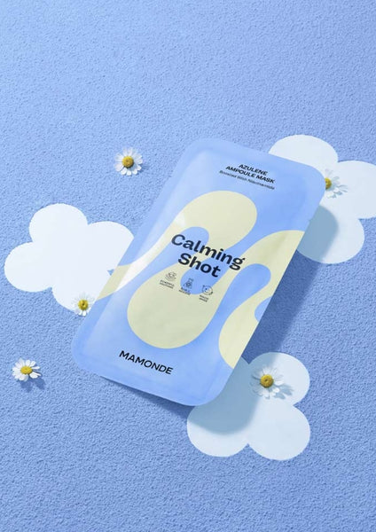 5 x Mamonde Calming Shot Azulene Ampoule Mask Sheet 23ml from Korea by Mamonde