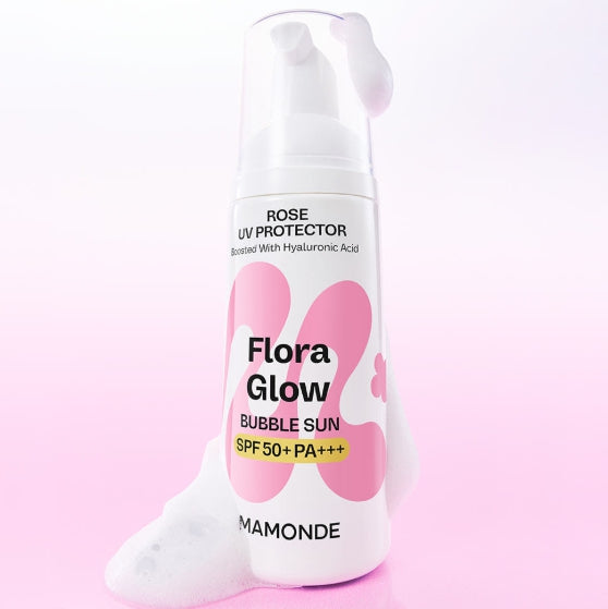 Mamonde Flora Glow Bubble Sun Rose UV Protector 45ml from Korea