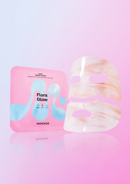 3 x Mamonde Flora Glow Rose Marble Mask Sheet 36g from Korea by Mamonde