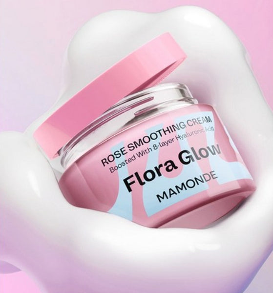 Mamonde Flora Glow Rose Smoothing Cream 50ml from Korea by Mamonde
