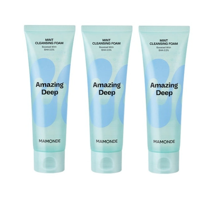3 x Mamonde Amazing Deep Mint Cleansing 120ml from Korea by Mamonde