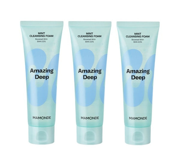 3 x Mamonde Amazing Deep Mint Cleansing 120ml from Korea by Mamonde