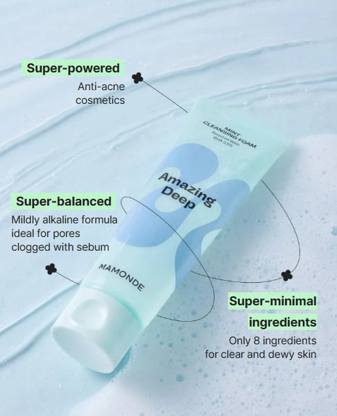 Mamonde Amazing Deep Mint Cleansing Foam 120ml from Korea by Mamonde