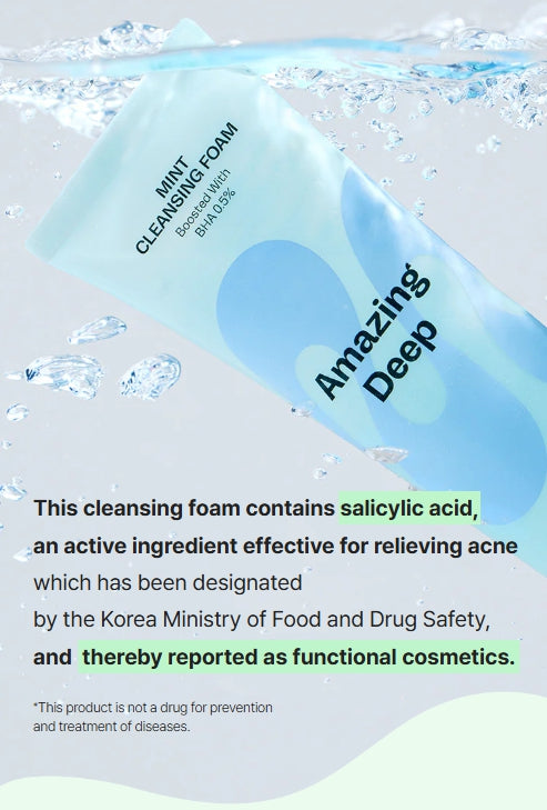 Mamonde Amazing Deep Mint Cleansing Foam 120ml from Korea by Mamonde