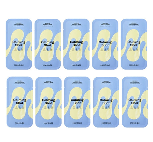 10 x Mamonde Calming Shot Azulene Ampoule Mask Sheet 23ml from Korea by Mamonde