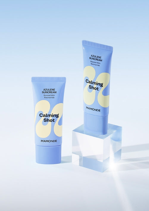 Mamonde Calming Shot Azulene Suncream 35ml, SPF50+ PA++++ from Korea by Mamonde