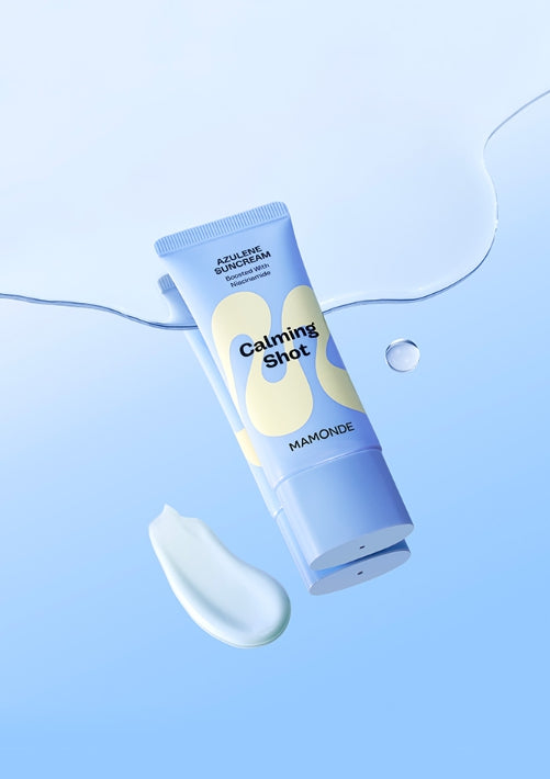 2 x Mamonde Calming Shot Azulene Suncream 35ml, SPF50+ PA++++ from Korea by Mamonde