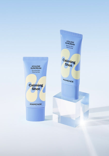 2 x Mamonde Calming Shot Azulene Suncream 35ml, SPF50+ PA++++ from Korea by Mamonde
