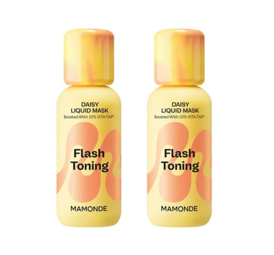 2 x Mamonde Flash Toning Daisy Liquid Mask 80ml from Korea