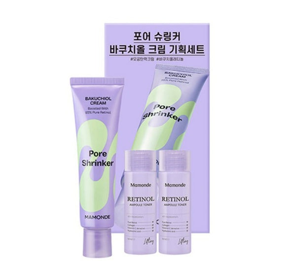 Mamonde Pore Shrinker Bakuchiol Cream Set (3 Items) from Korea by Mamonde