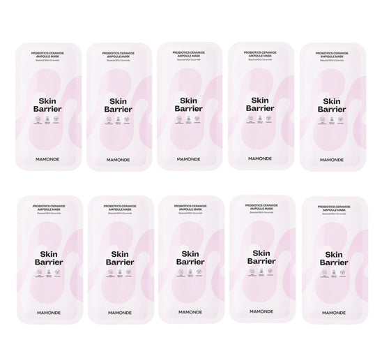 10 x Mamonde Probiotics Ceramide Ampoule Mask Sheet 23ml from Korea by Mamonde