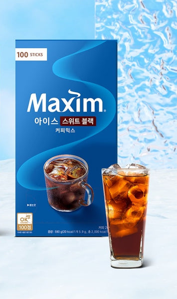 Maxim ICE Sweet Black Coffee Mix 5.9g x 100 Sticks from Korea