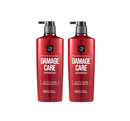 2 X [NEW] Mise-en-scene Professional Damage Care Red Protein Shampoo 680ml from Korea by Mise-en-scene