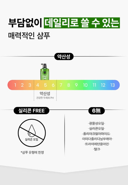 2 X [NEW] Mise-en-scene Professional Scalp Care Green Cica Shampoo 680ml from Korea by Mise-en-scene