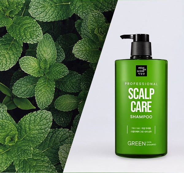 Mise-en-scene Professional Scalp Care Green Cica Shampoo 1000ml from Korea by Mise-en-scene