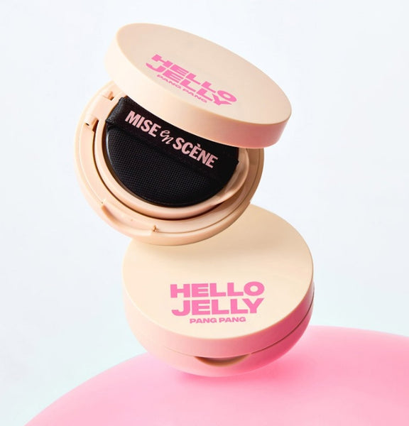 2 x Mise-en-scene Hello Jelly Pang Pang Hair Cover Cushion 8g #01 Natural Black from Korea