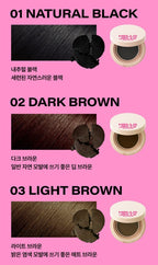 2 x Mise-en-scene Hello Jelly Pang Pang Hair Cover Cushion 8g #03 Light Brown from Korea
