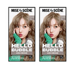2 x Mise-en-scene New Hello Bubble Foam Hair Color (10AB Ash Beige) 100g from Korea