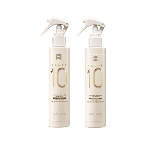 2 X Mise-en-scene Salon 10 No-Wash Ampoule Treatment for Extremely Damaged Hair 200ml from Korea by Mise-en-scene