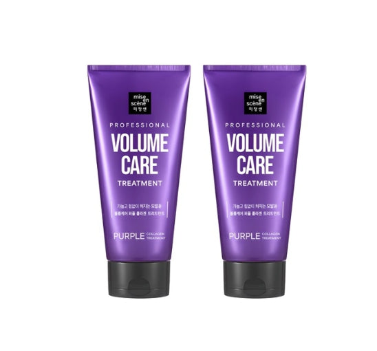 2 X [NEW] Mise-en-scene Professional Volum Care Purple Collagen Treatment 330ml from Korea by Mise-en-scene