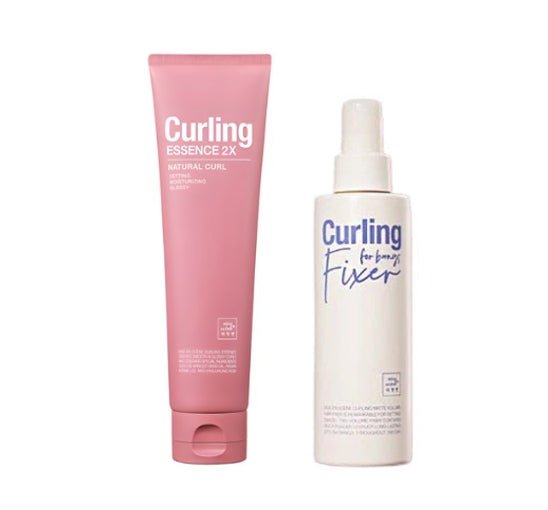 Mise-en-scene Curling Essence 2X Natural Curl 150ml (NEW) + Curling For Bangs Fixer 200mL from Korea by Mise-en-scene