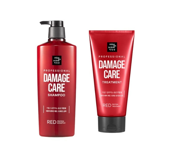 [NEW] Mise-en-scene Professional Damage Care Red Protein Shampoo 680ml + Treatment 330ml from Korea by Mise-en-scene