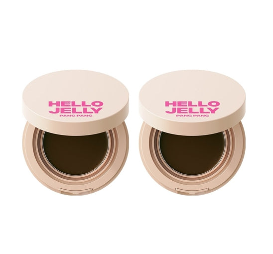 2 x Mise-en-scene Hello Jelly Pang Pang Hair Cover Cushion 8g #02 Dark Brown from Korea